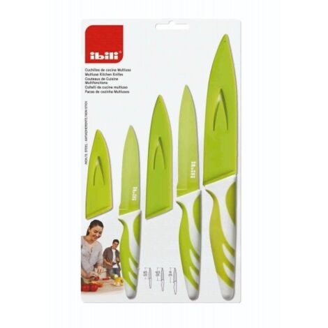 ibili Set de Cuchillos Profesionales Verde 3 piezas