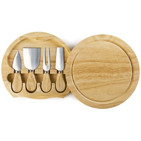IBILI Set di coltelli da Formaggio, Acciaio Inox, Marrone, 21 x 21 x 4 cm