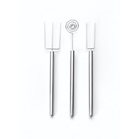 ibili Set Utensilios Chocolate Plateado Inox 21 cm