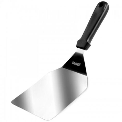 Ibili Spatule acier inoxydable manche noir 32x12 cm