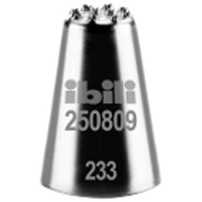 Ibili Versilbert Spritzbeutel Edelstahl Muschelform Silber