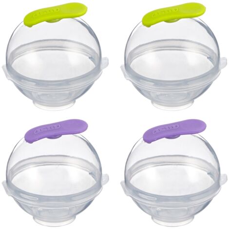 ibili Stampo per ghiaccio trasparente 5,5 cm - set di 4