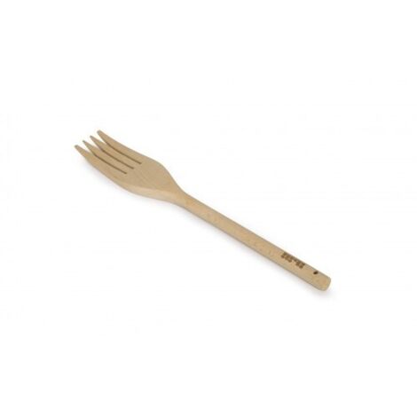 ibili Tenedor de Madera Dorado 22 cm Haya Duradera