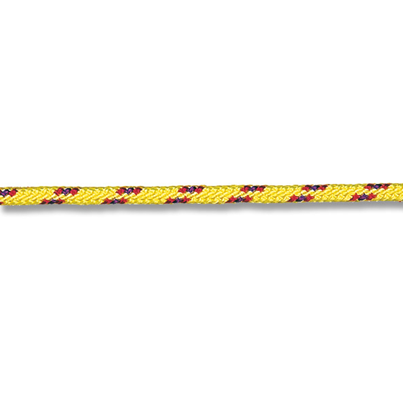 Image of Ibiza multicolor doppia treccia 100% poliestere gialla filo segnale rossoblu 3 mm 200 mt nautica