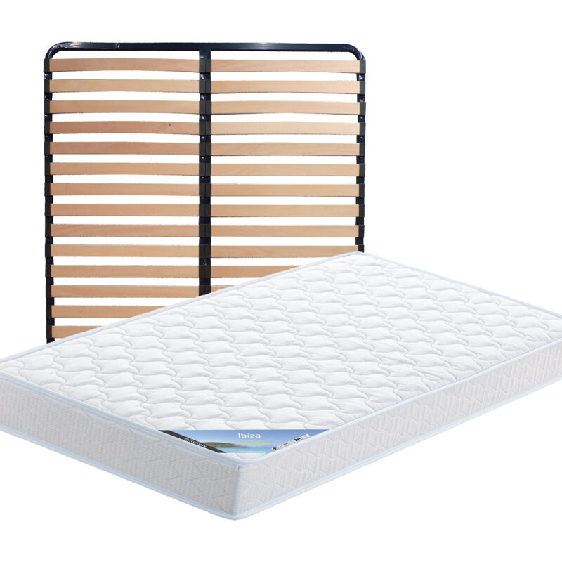 Ibiza - Pack Matelas + Lattes 140x190
