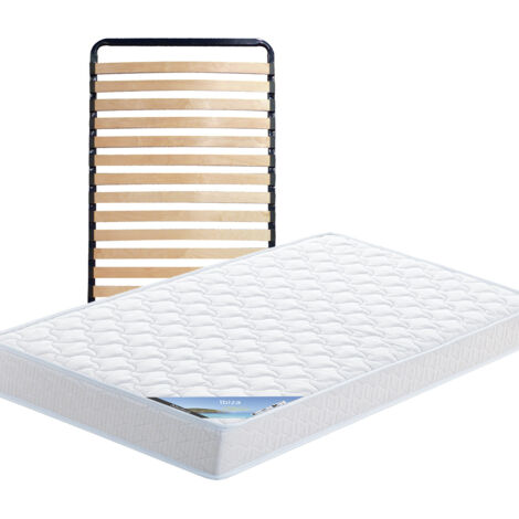 IBIZA - Pack Matelas + Lattes 80x190