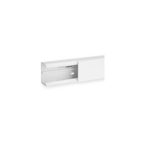 Iboco – Goulotte de distribution cloisonnable 60x40 – Longueur 2m – Coloris blanc RAL9010 – 1 compartiment – SKU 1780