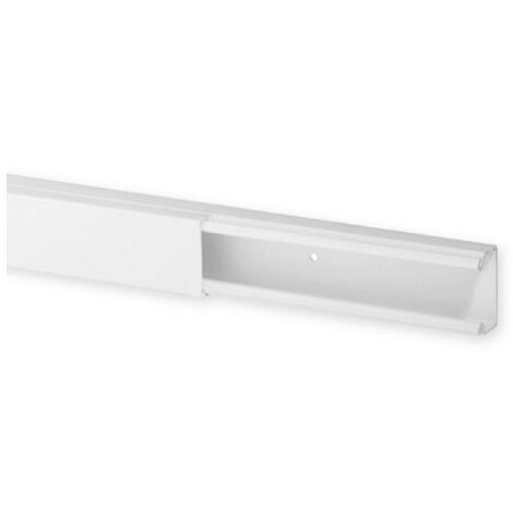 Iboco – Goulotte de distribution TA-E non-cloisonnable 2000 mm – Dimensions 25 x 17 mm – Socle perforé pour fixation – Résistance mécanique IK07