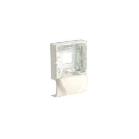 Iboco – Support cadre blanc pour appareillage mural saillie – Accessoire pour goulotte électrique – Largeur 22mm – Hauteur 12.5mm – 8829