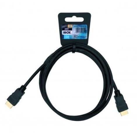 iBox ITVFHD01 Cavo HDMI nero 1,8m HDMI - cavi HDMI (1,8m, HDMI tipo A (Standard), HDMI tipo A (Standard), 4096 x 2160 Pixel, 10,2 Gbit/s, Nero)