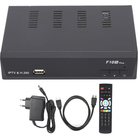 iBRAVEBOX F10S PLUS H.265 IPTV-Decoder mit DVB-S2, POWERVU, BISSKEY, 100-240V (EU)
