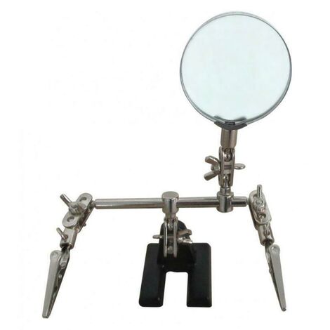 Velleman Helping Hand with Magnifier, LED Light and Soldering Stand