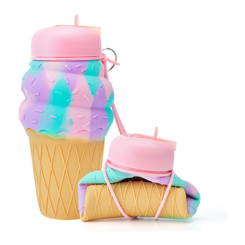 Ice Cream Kids botella de agua de viaje portátil de