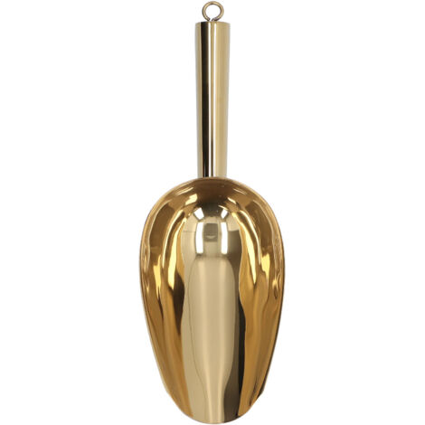 Ice Scooper Stainless Steel U Shaped Sturdy Food Grade Ice Bucket Scoop for Home Hotel Restaurant Gold