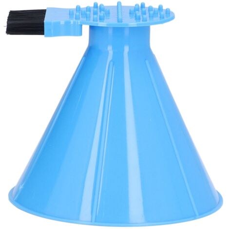 Ice Scraper Plastic Cone Multi Functional Funnel Snow Remover with Brush for Car Windshield