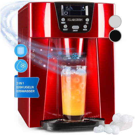 Ice Volcano 2G Eismaschine LED 12kg je 24h 2l 6-12min rot