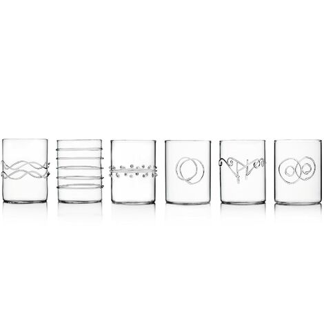 Ichendorf Milano 09352008 Set di 6 Bicchieri per Liquore, Decò, 10 cl