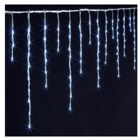 Icicle effect string lights, 600 LEDs – 10 meters – Cool white – Free delivery
