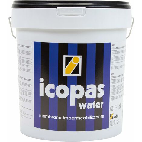 ICOBIT Icopas Water - Guaina liquida impermeabilizzante elastobituminosa, 1Kg