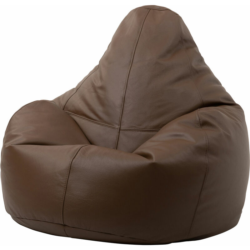 Valencia Genuine Leather Recliner Bean Bag Chair