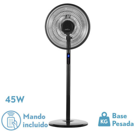 Icon Schwarzer Standventilator 45 W oszillierend
