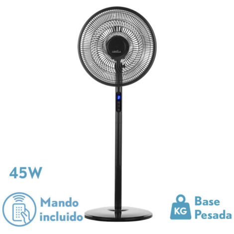 Icon Schwarzer Standventilator 45 W oszillierend