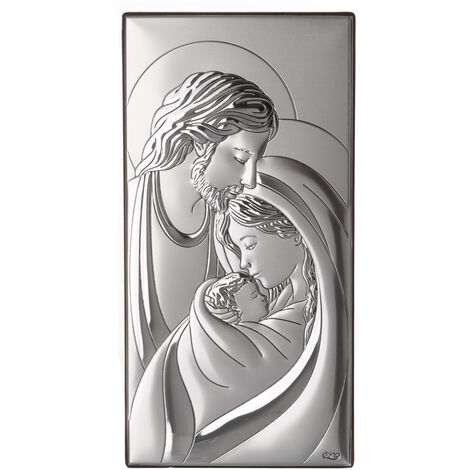Icona Sacra Famiglia Beltrami con argento Miro Silver - argento