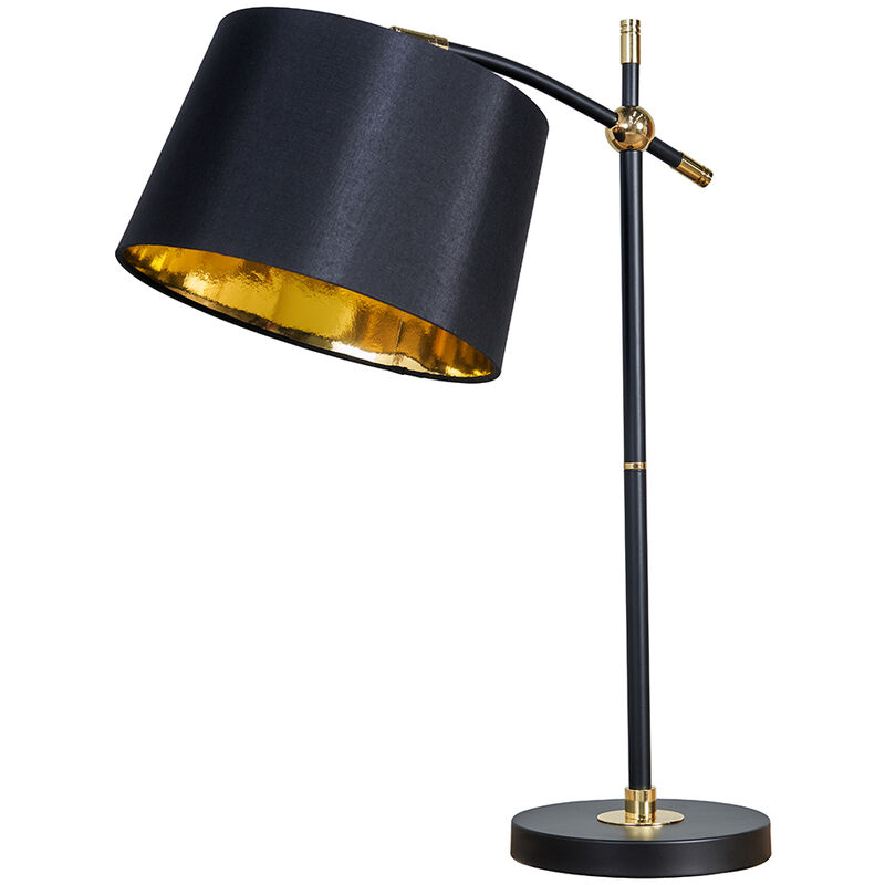 Black & Brass Table Lamp Lampshades Lighting Range - No Bulb