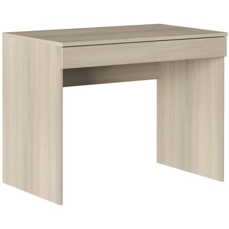 Iconico Home MIK Scrivania con cassetto, Legno Composito, Rovere, 100x55,5x76 cm