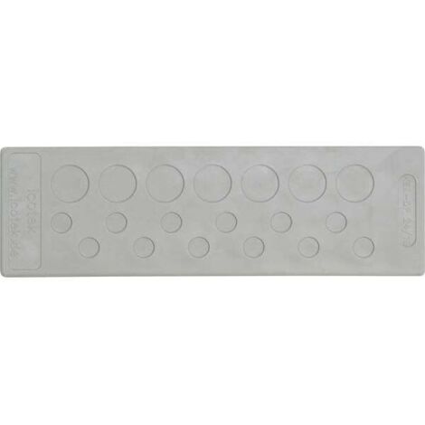 Icotek KEL-DP 24/50 Piastra passacavo Ø (max.) 8.3 mm Gomma Grigio 1 pz.