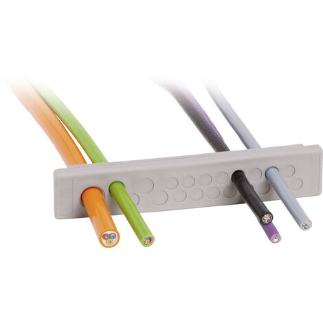 Icotek KEL-DP-E 86/13 Kabeldurchführungsplatte   Klemm-Ø (max.) 8.3 mm  Elastomer Grau 1 St.