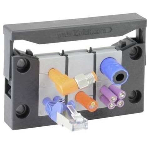 Icotek KEL-QUICK 10/6 Profilo per introduzione cavi Poliammide Nero 1 pz.