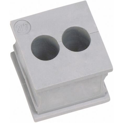 Icotek KT 2/7 Kabeldurchführung geschlitzt  Klemm-Ø (max.) 7 mm  Elastomer Grau 1 St.