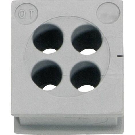 Icotek QT 4/6 Passacavo Ø (max.) 6 mm Gomma Grigio 1 pz.