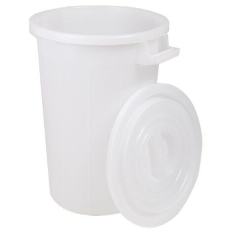 Ics bidone per immondizia sovrapponibile col. bianco lt. 100 (h. cm. 66) - ICS