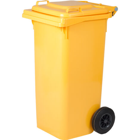 ICS BIDONE QUADRO PER DIFFERENZIATA Lt. 120 - cm. 55x50x94 h col. Giallo