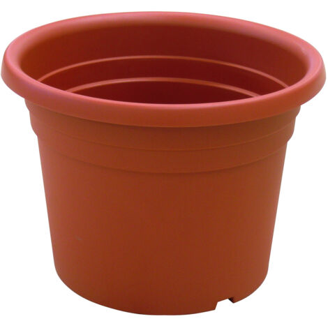 Prosperplast Vaso Rotondo Sandy 2in1 In Plastica - Colore Mocca, Diametro 26,2 Cm, Altezza 22,2 Cm