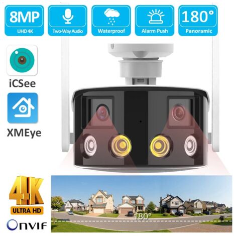 iCSee Telecamera Panoramica Binoculare 4 MP Smart WiFi 2K