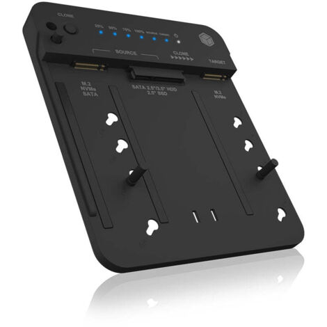 ICY BOX CloneStation & DockingStation IB-2913MCL-C31 M.2 NVME & SATA 2.5''/3.5'' SSD/HDD