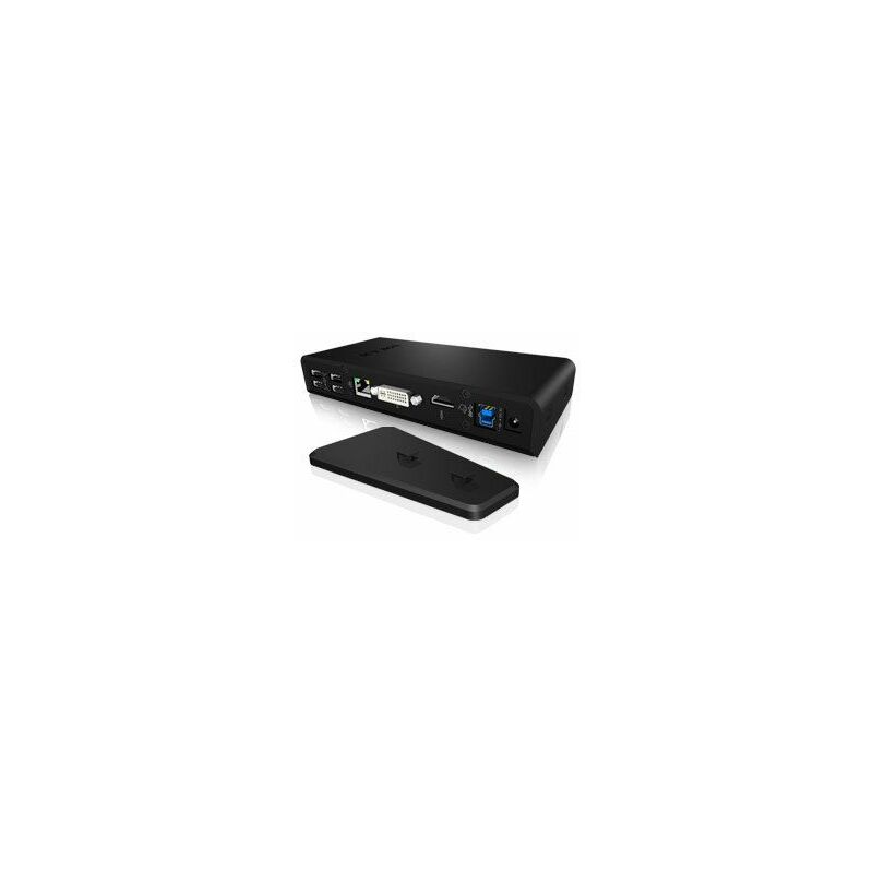 

ICY BOX IB-DK2241AC USB 3.0 - Estación de carga para portátil (2 puertos USB 3.0, 2 puertos de vídeo (HDMI+DVI), 1 puerto Gigabit LAN, 4 puertos USB