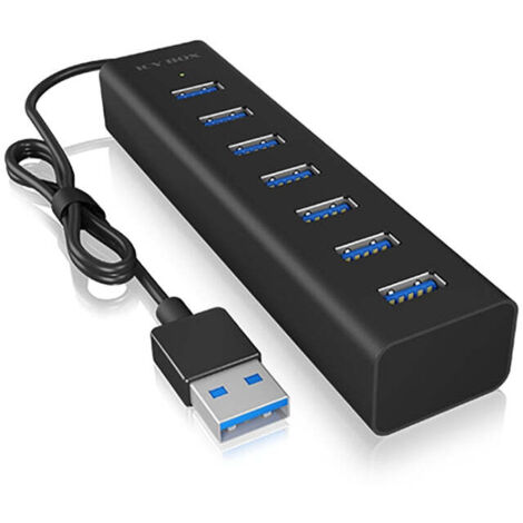 ICY BOX IB-HUB1700-U3 7 Port USB 3.0 Hub Datenverteiler/Umschalter