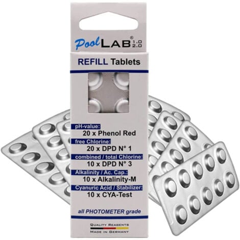 WATER-I.D. ID d'eau 50 comprimés DPD N°1 pour PoolLAB A885372