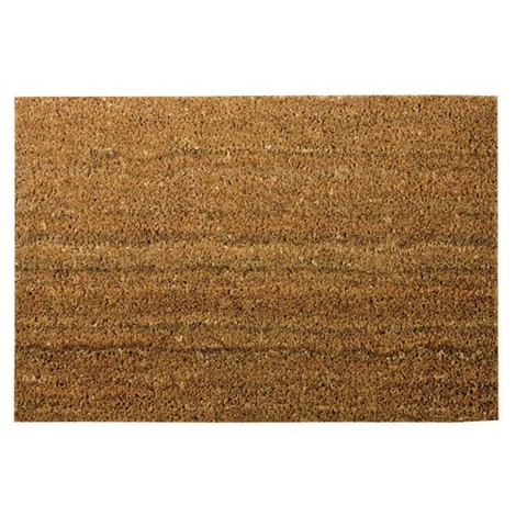 ID MAT - Tapis en coco naturel semelle PVC - 40x60 cm - uni