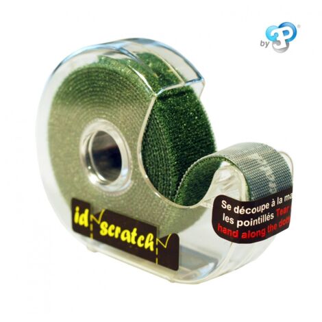 ID-Scratch Klettband - Rolle 2m x 2cm - Farbe dunkelgrün