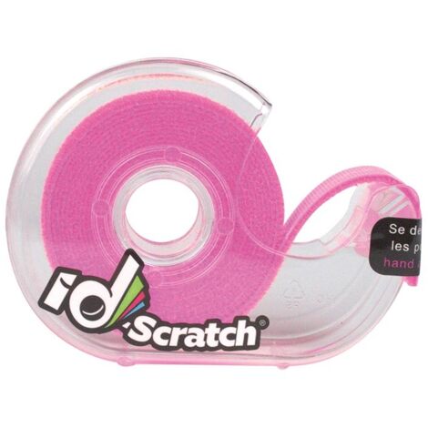 ID-Scratch Klettband - Rolle 2m x 2cm - fluo rosa Farbe