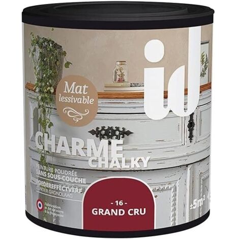 ID VERNICE OPACA E LAVABILE SENZA PRIMERCHARME COLORE BORDEAUX - 0.5 LT