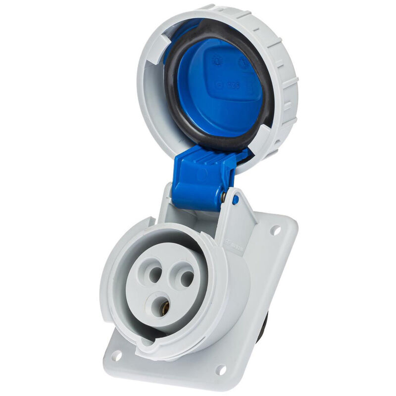 Prise Monophasé 16a 2p+t - Encastrable Sur Coffret - étanche Ip67 IDE