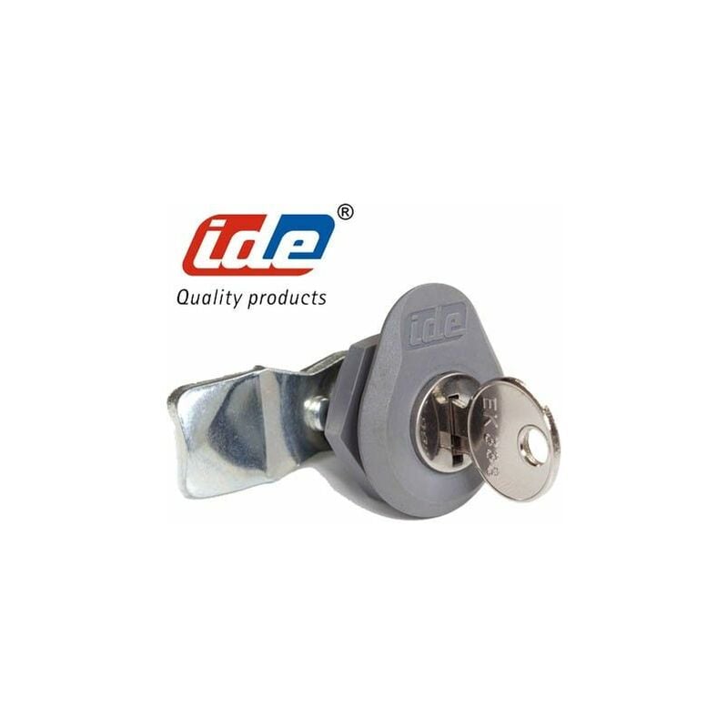 Serrures et clés pour coffret Argenta - Type de clé - Serrure à poignée jis 1/4 de tour avec pêne en plastique