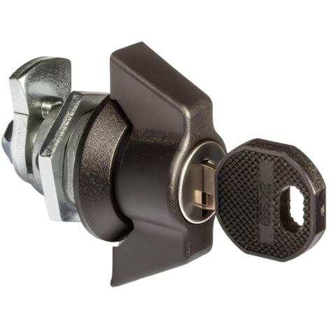 IDE – 48458 Serrure à clé avec code 333 pour coffret saillie Atlantic – 1 barillet à came courte – Sécurisation armoires électriques