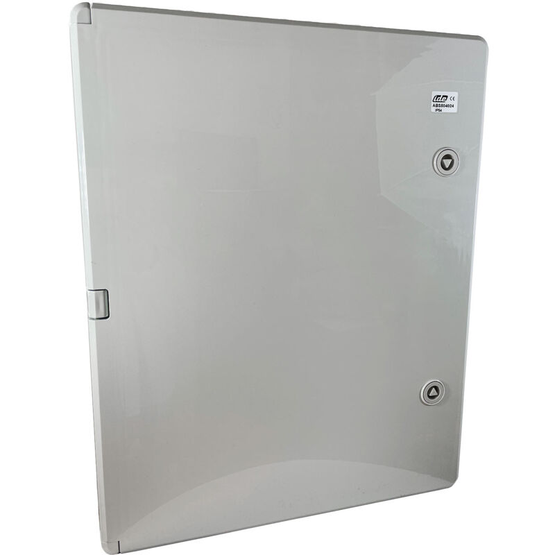 IDE - Abs504024 Coffret Abs étanche Ip54 500x400x240 Porte Opaque - Avec Plaque De Montage